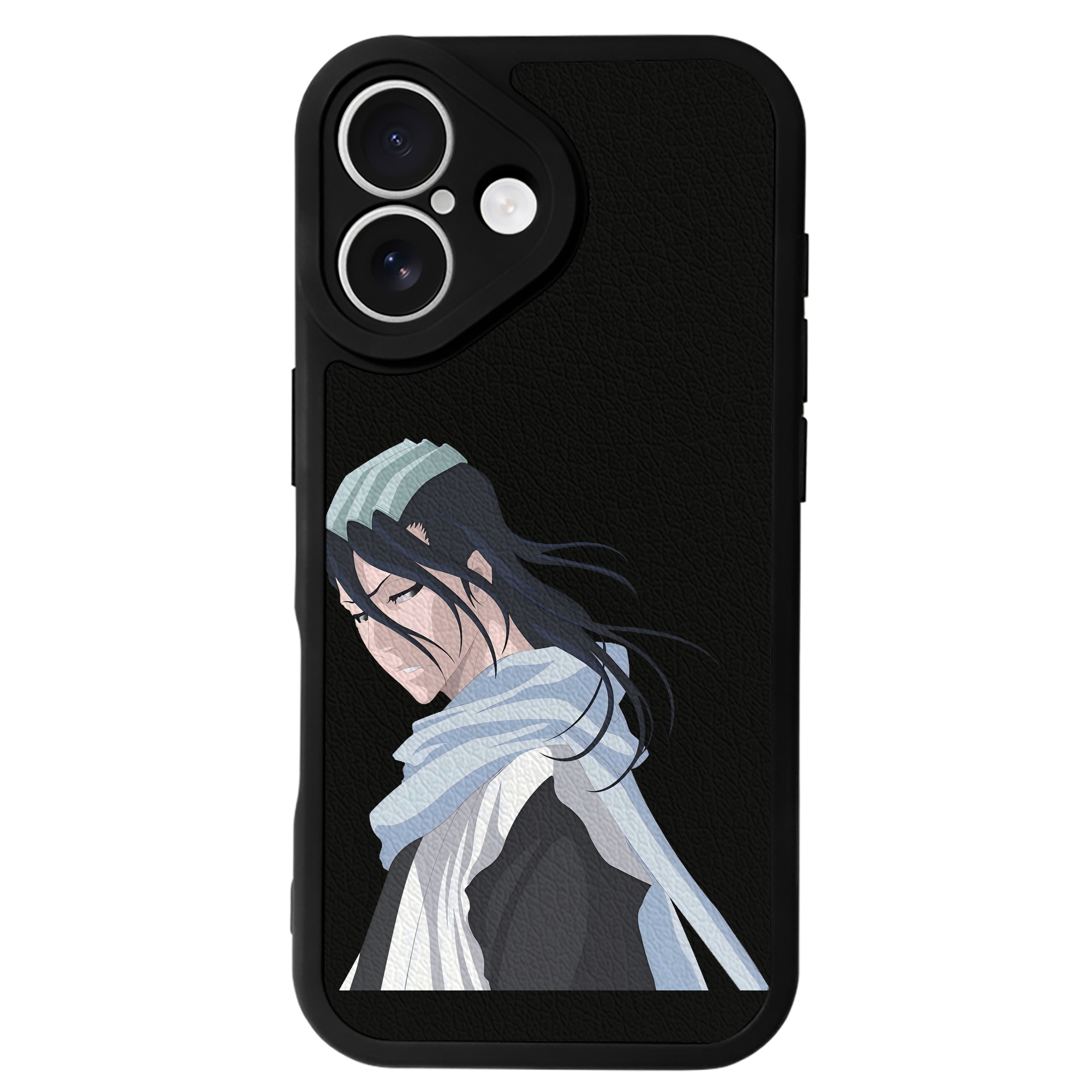 （画像用） ブリーチ くちき びゃくや BLEACH Kuchiki Byakuya 【iPhone 16シリーズ対応】シリコンスマホケース（レザー調） 材質：シリコン